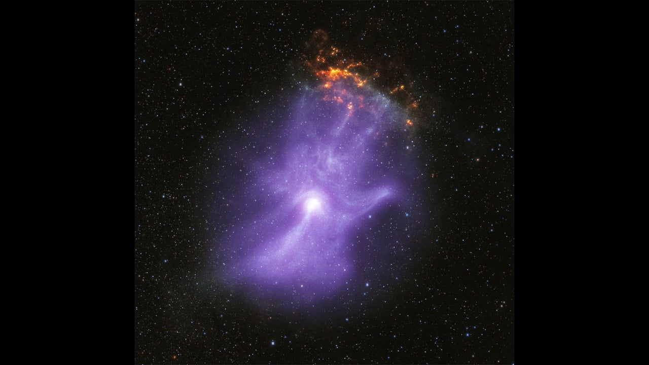 Hand of God XRay Telescopes Reveal a HandShaped Cosmic Structure